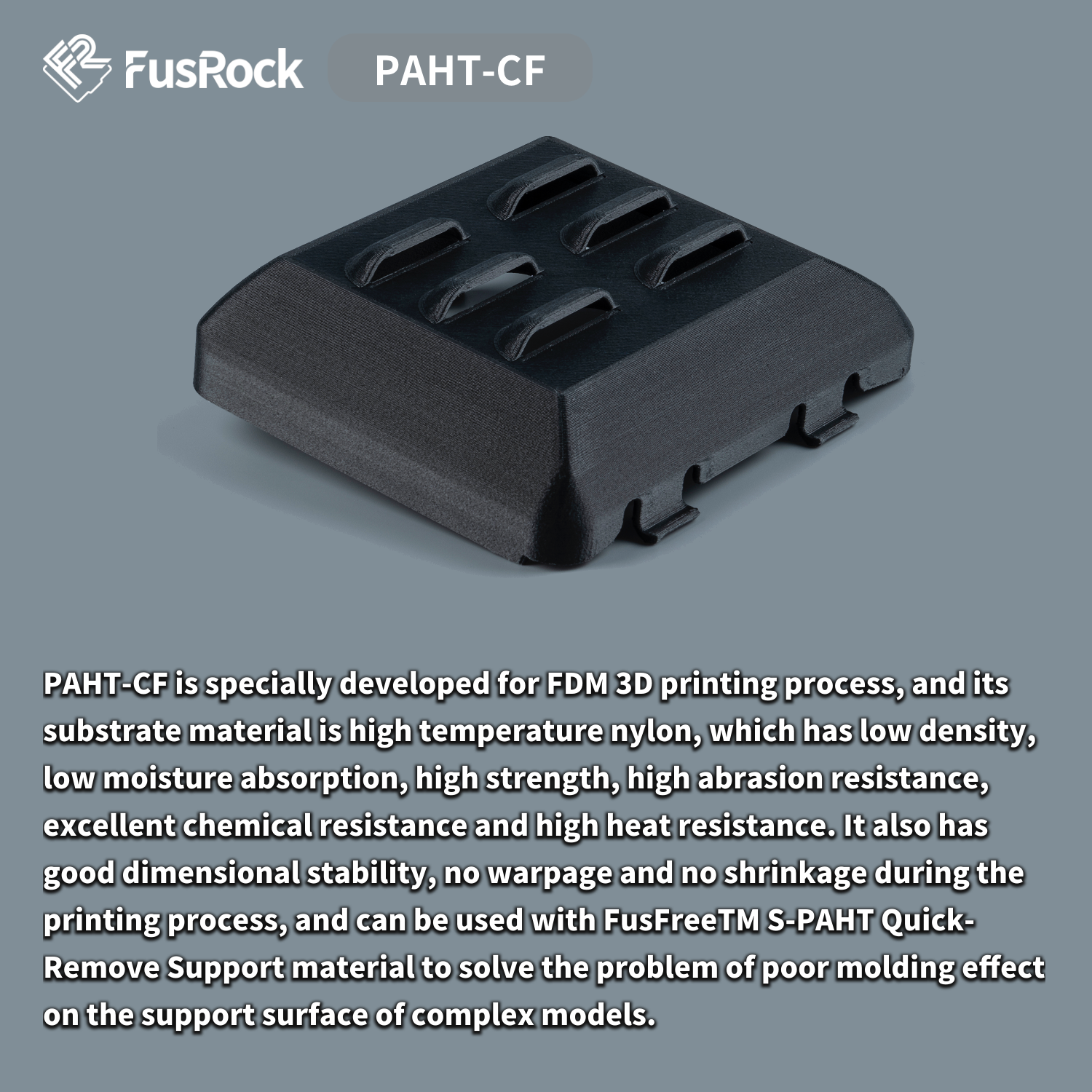 3D printing PAHT-CF  carbon fi - огляд і ціна 3D Printing High Temperature Materials