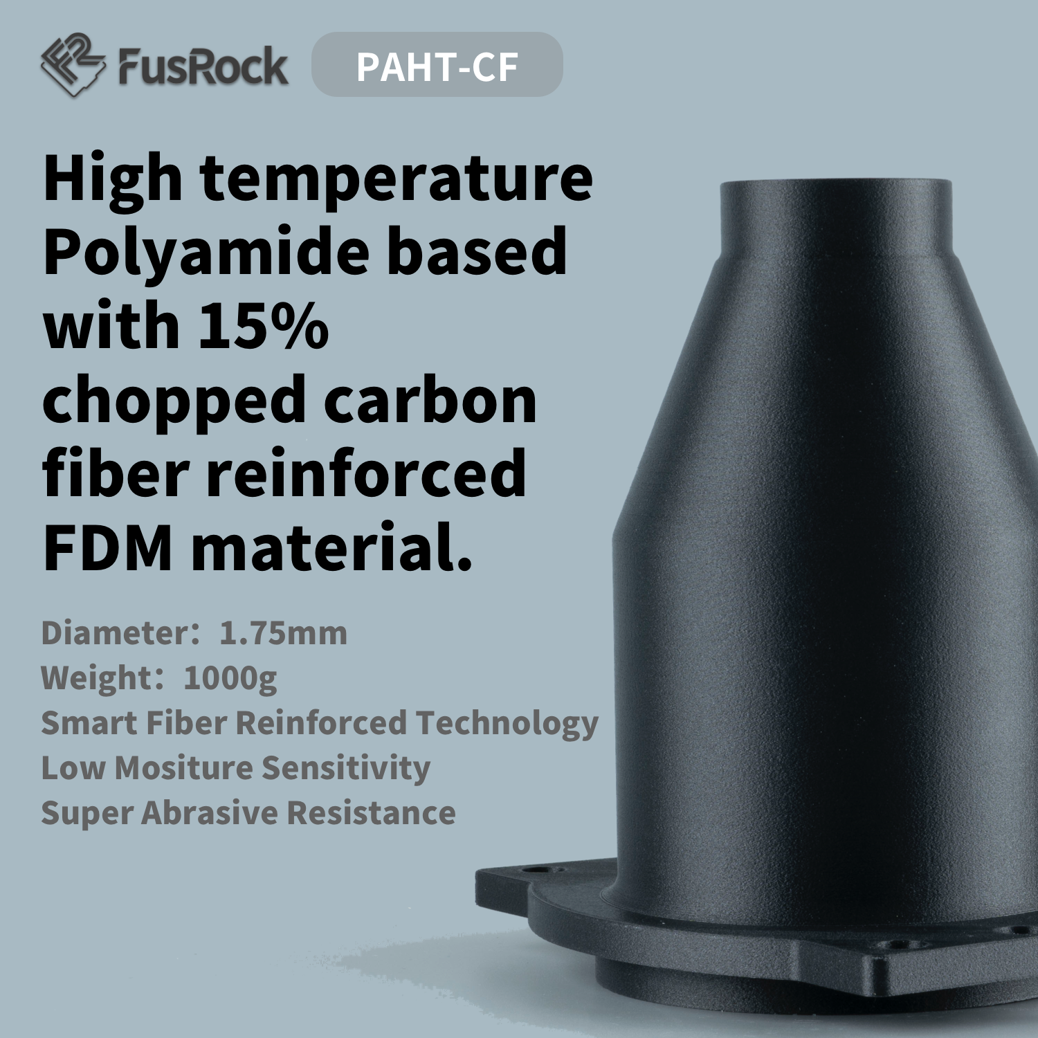 3D printing PAHT-CF  carbon fi - огляд і ціна 3D Printing High Temperature Materials
