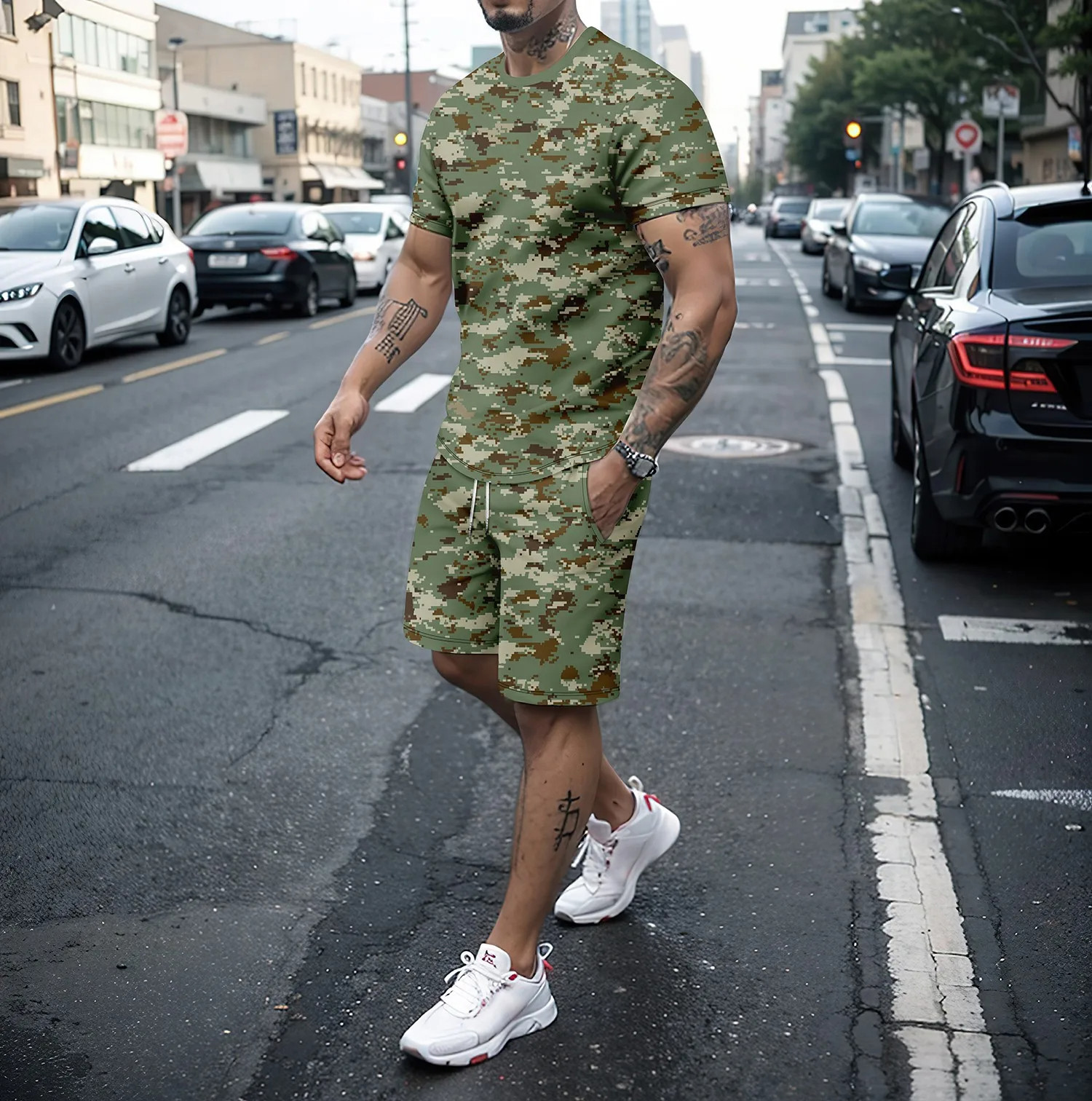 Camouflage Outdoor Tracksuits  - огляд і ціна 3D Printing Custom