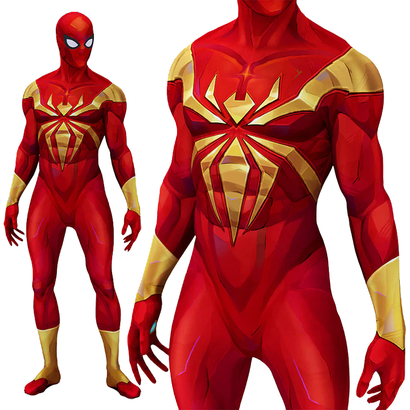 Iron Spiderman Cosplay Gold Ir - огляд і ціна 3D Printing Gold