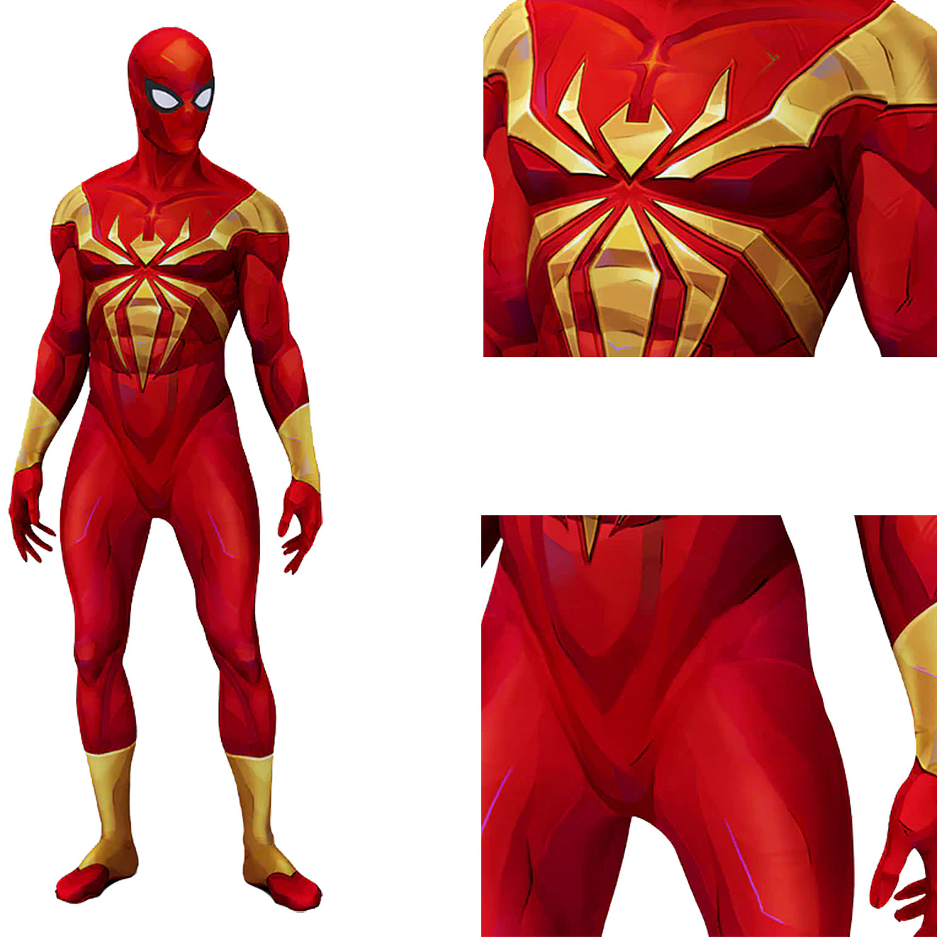 Iron Spiderman Cosplay Gold Ir - огляд і ціна 3D Printing Gold