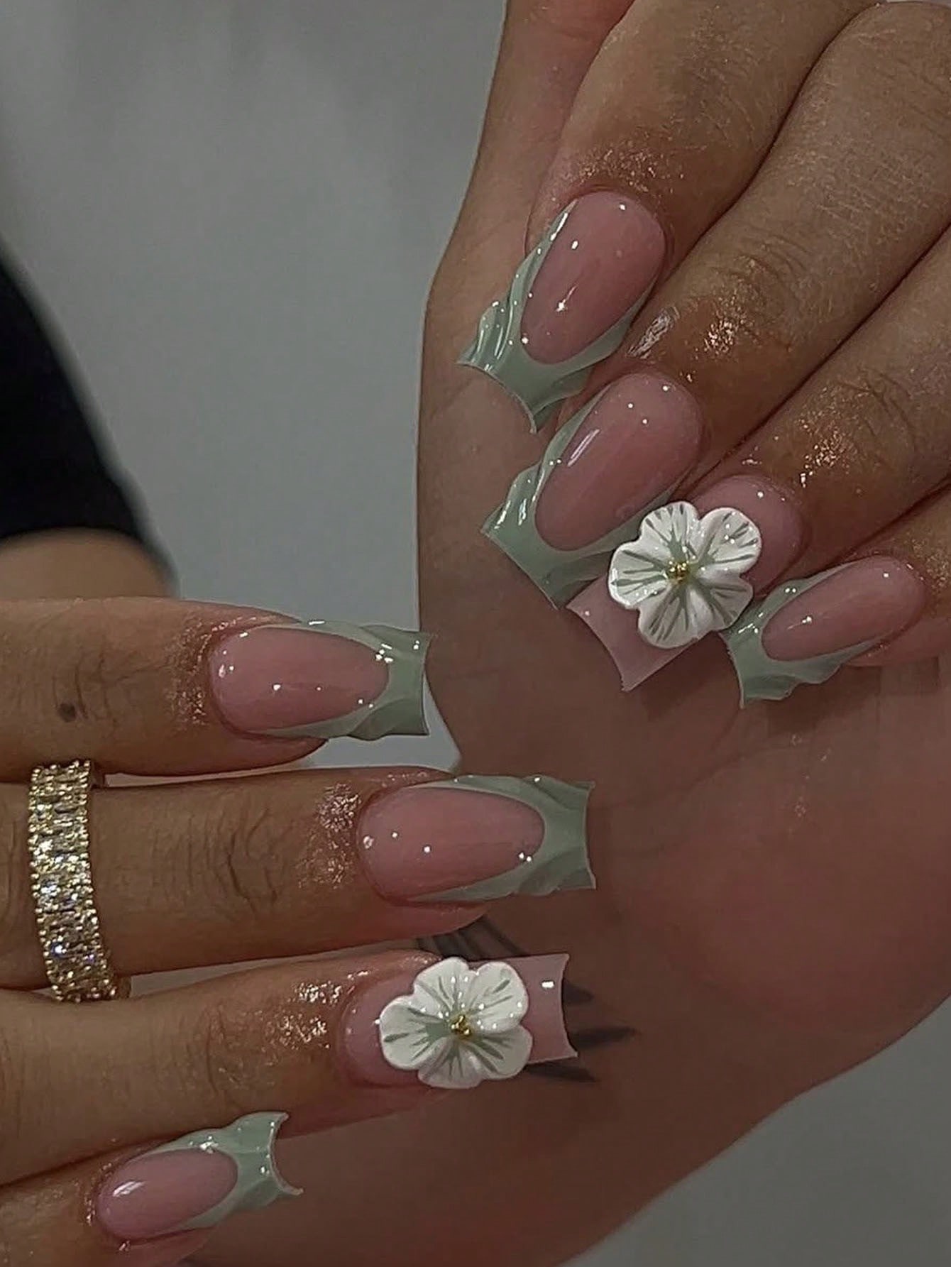 24pcs/Set Minimalist French Ma - огляд і ціна 3D Printing Nails