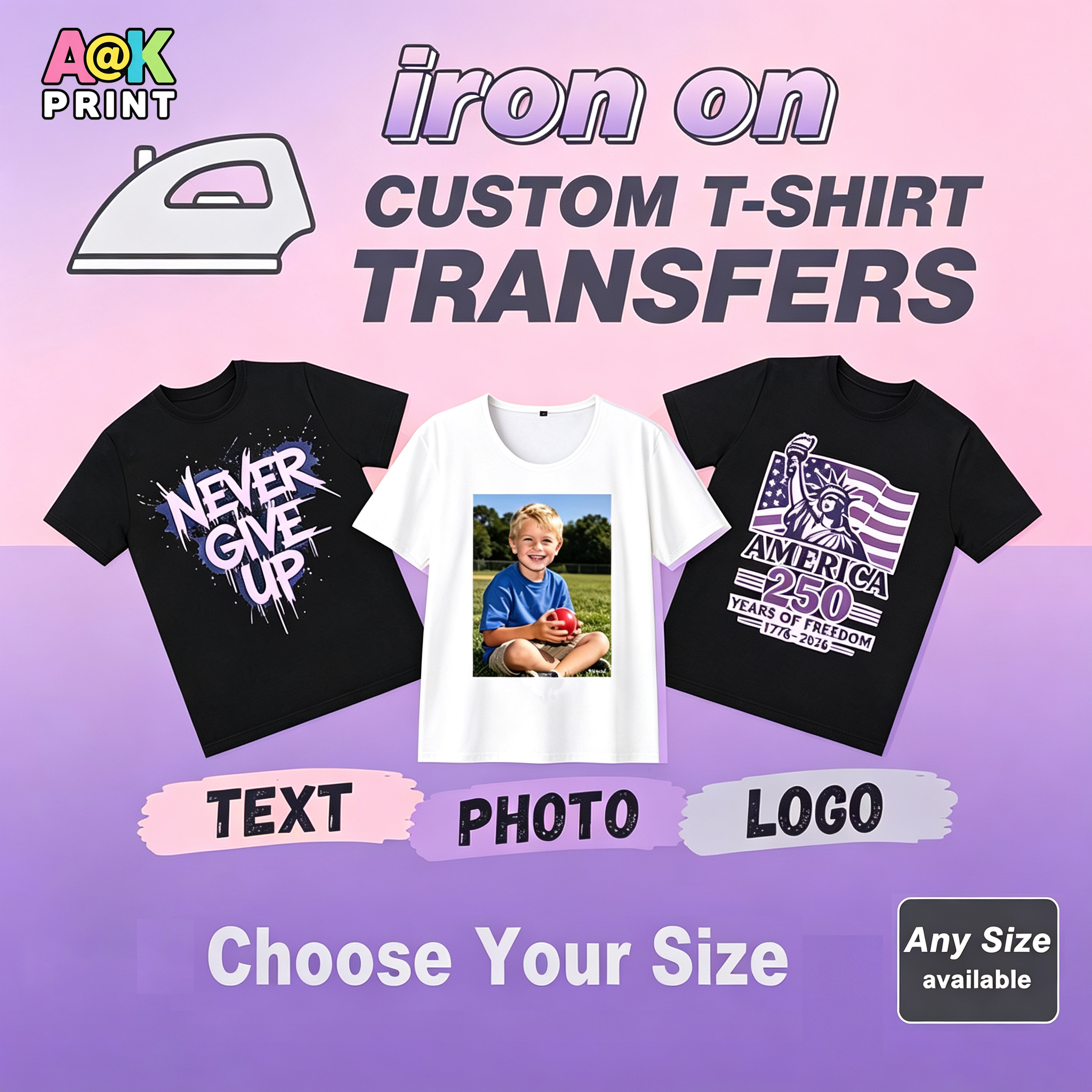 Custom Logo Or Photos Heat Tra - огляд і ціна 3D Printing Foto
