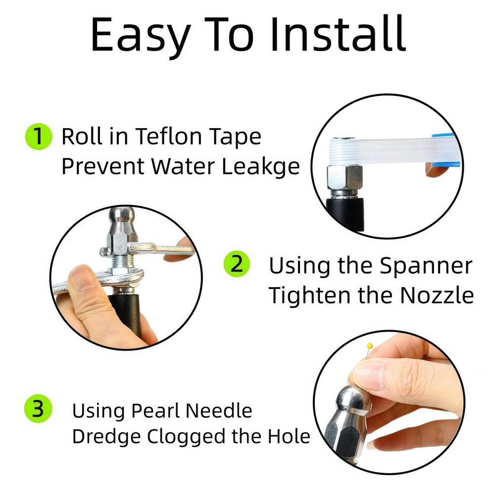 5~50m Pressure Washer Sewer Je - огляд і ціна Nozzle Cleaning Kit