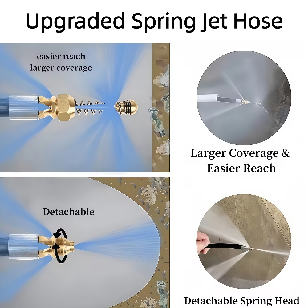 5~50m Pressure Washer Sewer Je - огляд і ціна Nozzle Cleaning Kit