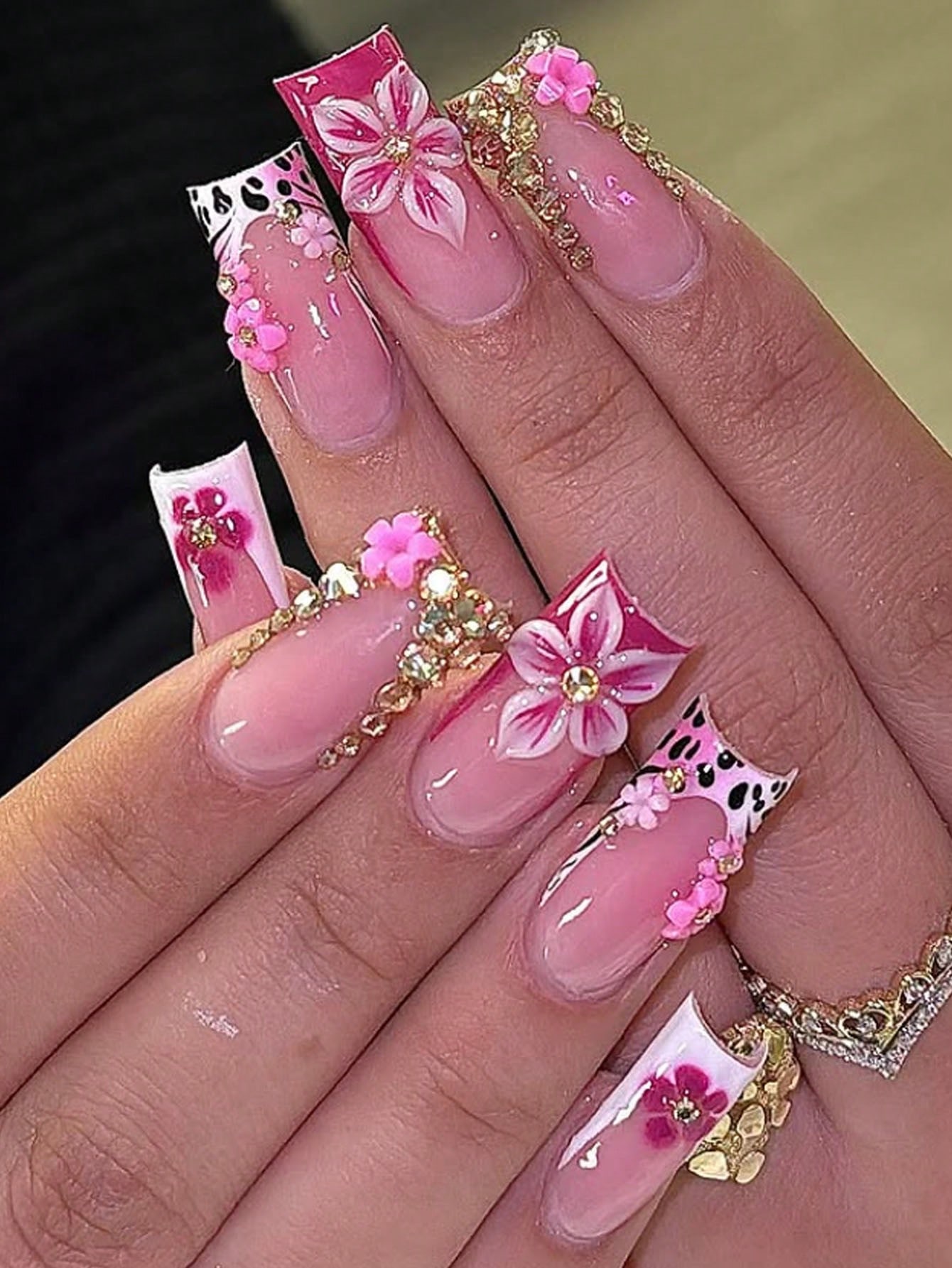 24pcs/Set Y2K Baddie Style Med - огляд і ціна 3D Printing Nails