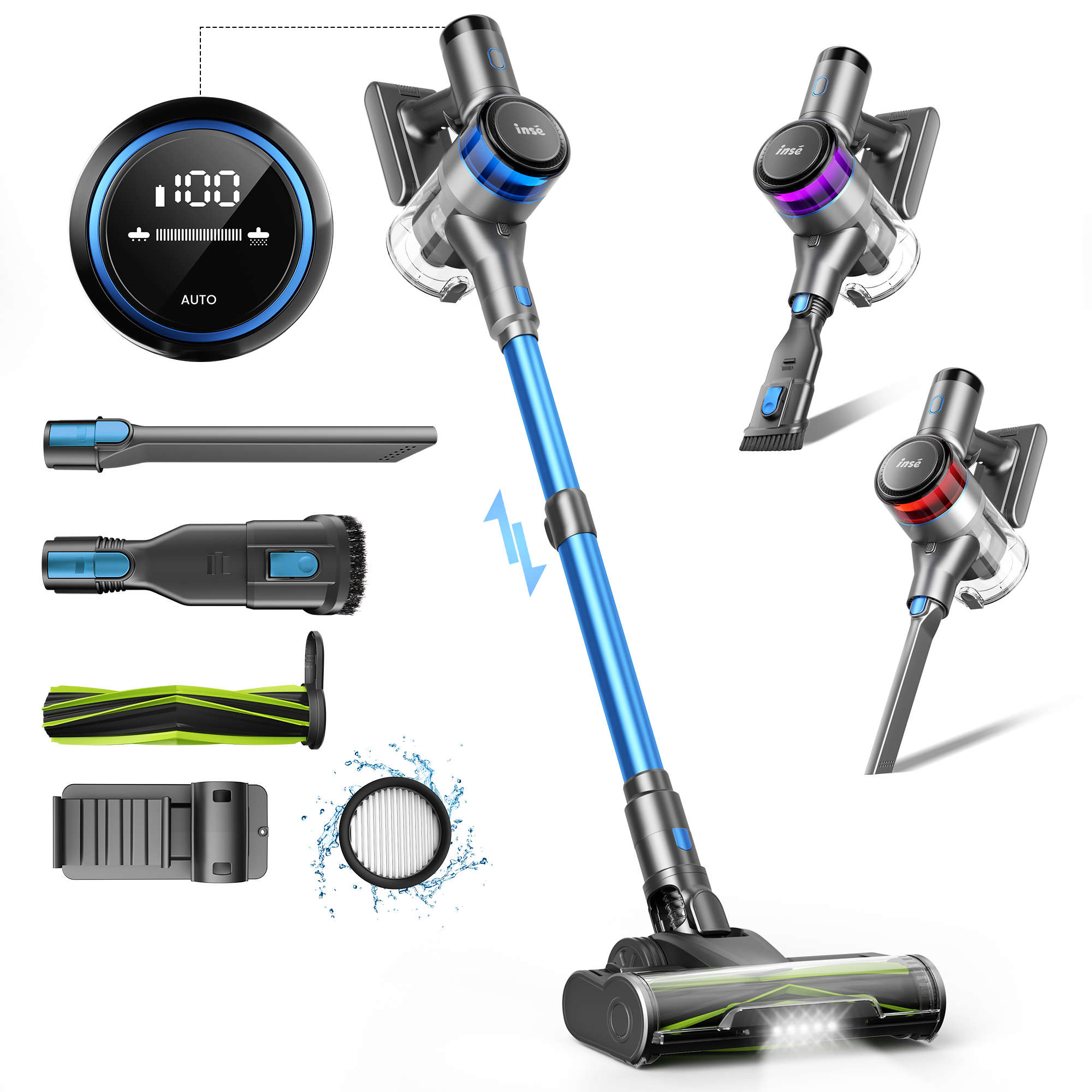 INSE S9X Handheld Stick Vacuum - огляд і ціна Nozzle Cleaning Kit