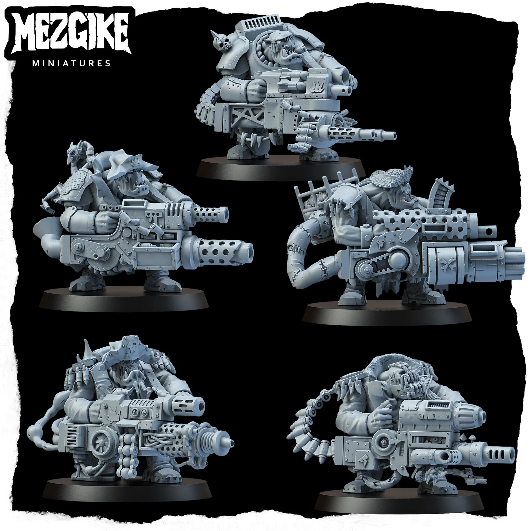 Orc Bots Gunners Miniature,  G - огляд і ціна 3D Printing Action Figure