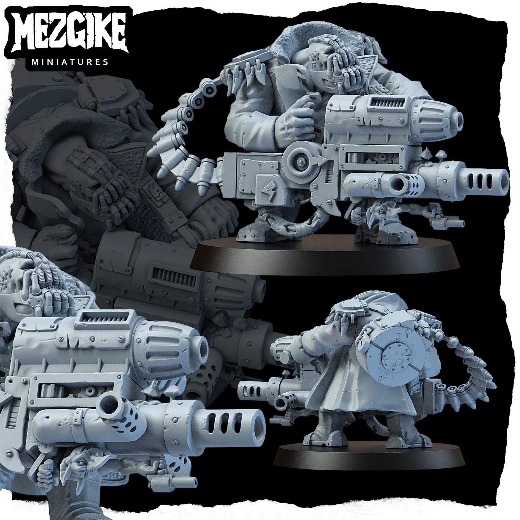 Orc Bots Gunners Miniature,  G - огляд і ціна 3D Printing Action Figure