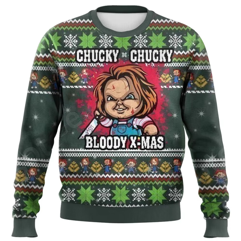 Fashion Chucky Graphic Ugly Ch - огляд і ціна 3D Printing Xmas