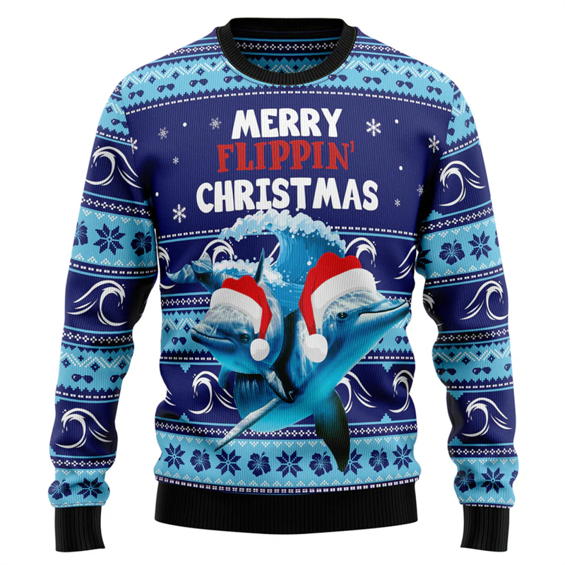2026 New Dolphin Graphic Ugly  - огляд і ціна 3D Printing Xmas
