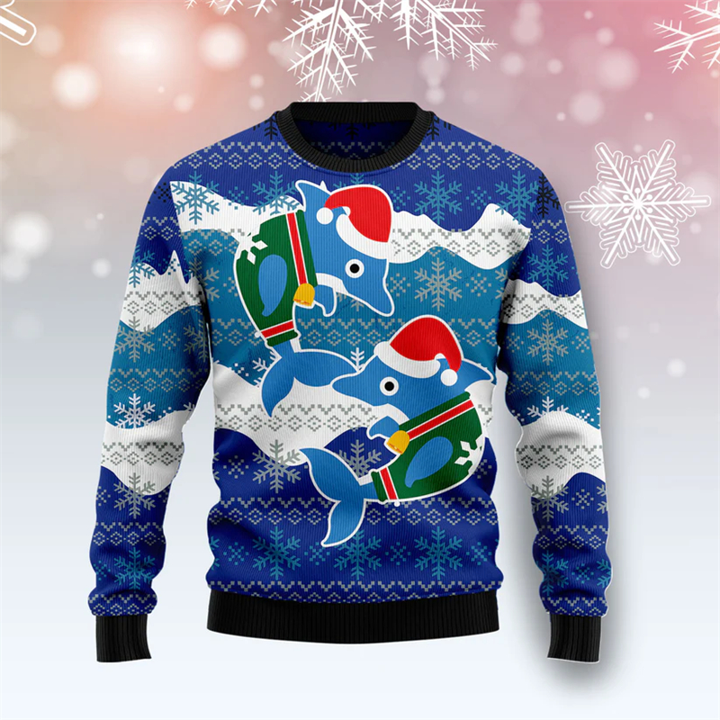 2026 New Dolphin Graphic Ugly  - огляд і ціна 3D Printing Xmas
