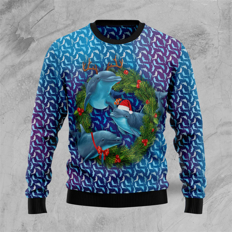 2026 New Dolphin Graphic Ugly  - огляд і ціна 3D Printing Xmas