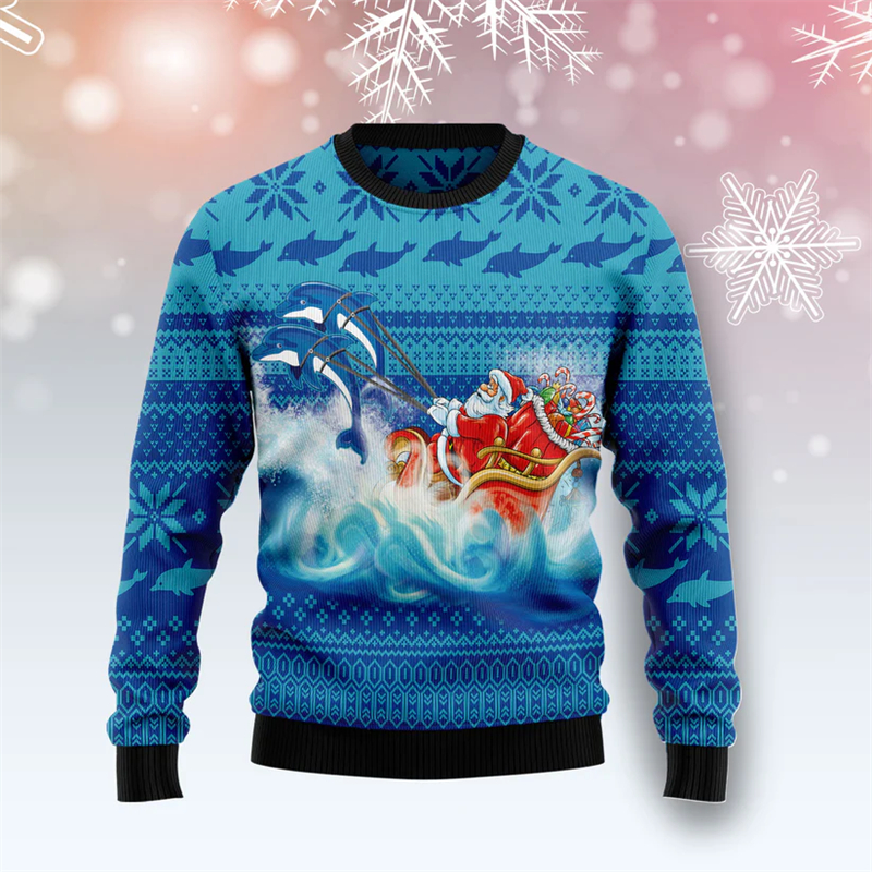 2026 New Dolphin Graphic Ugly  - огляд і ціна 3D Printing Xmas