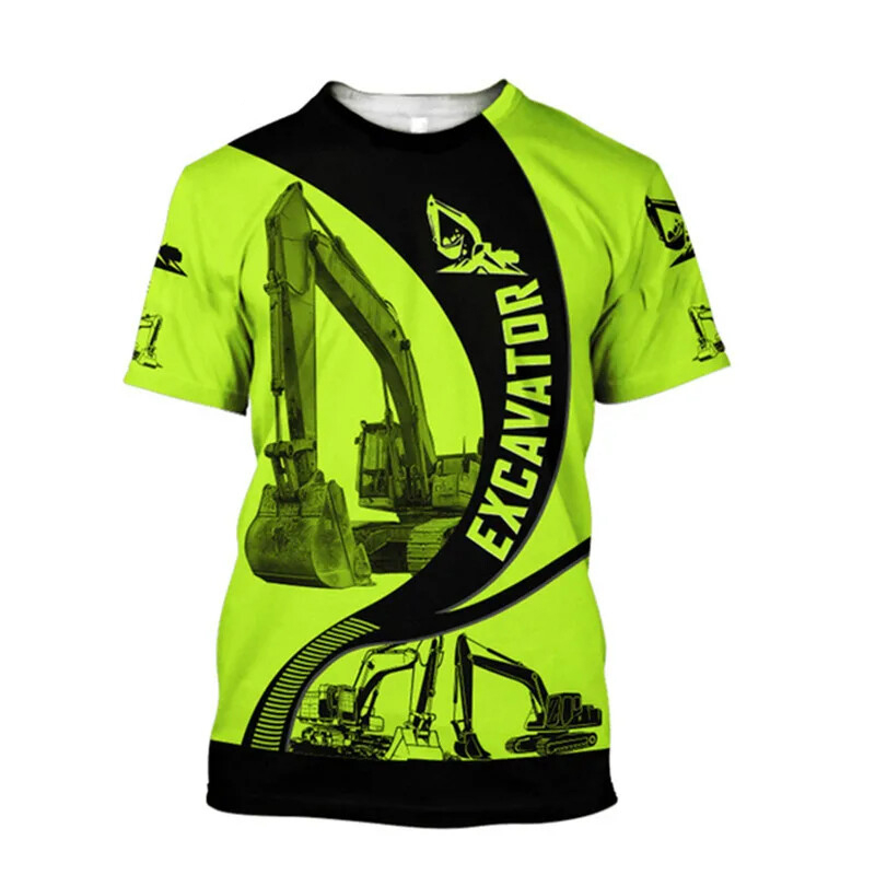 Excavator 3D Print T-shirt For - огляд і ціна 3D Printing Nerd