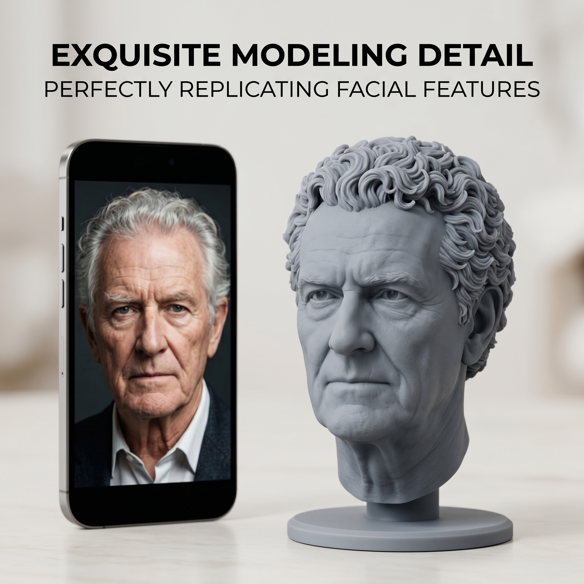 Custom 3D Bust Figurine, Perso - огляд і ціна 3D Printing Liquid
