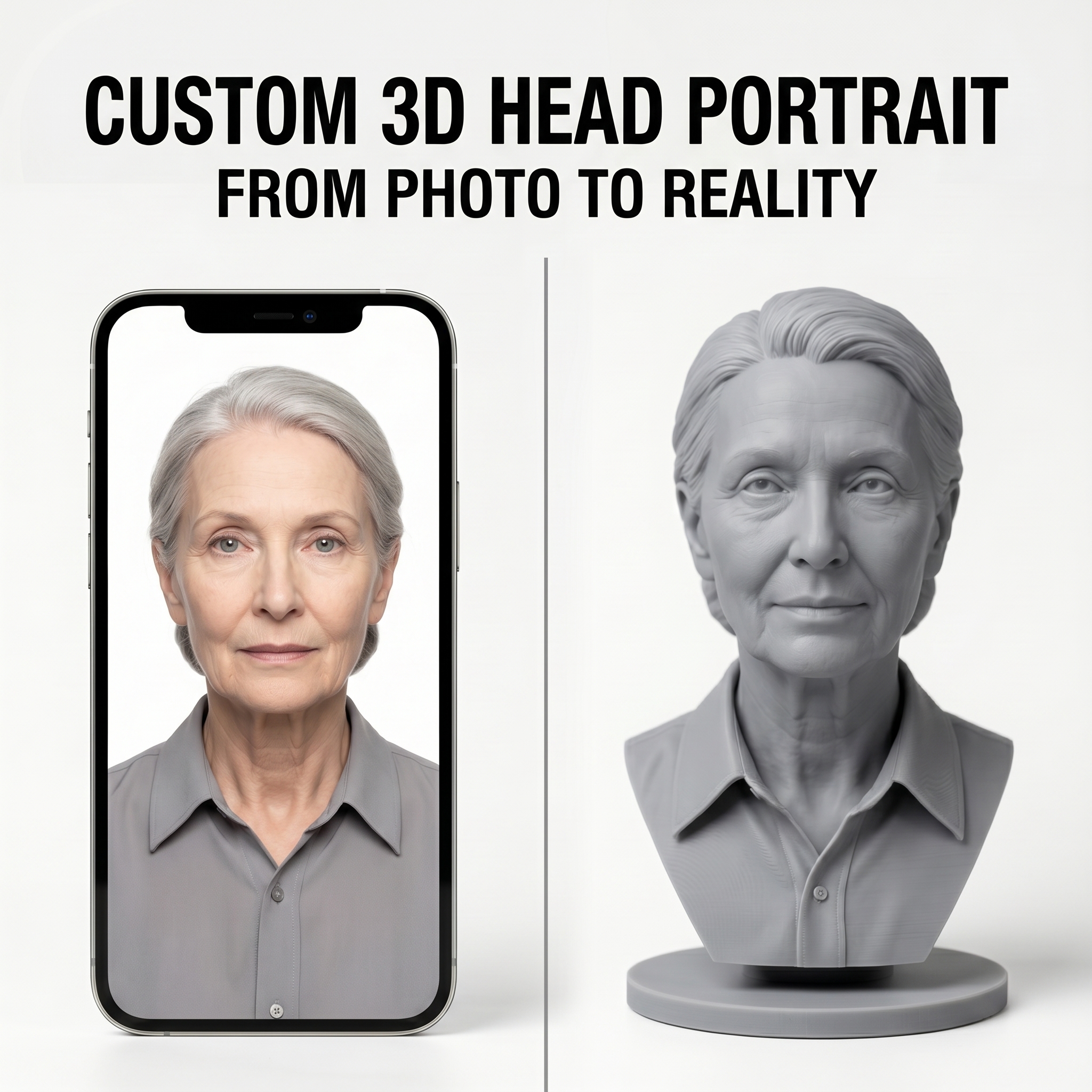Custom 3D Bust Figurine, Perso - огляд і ціна 3D Printing Liquid
