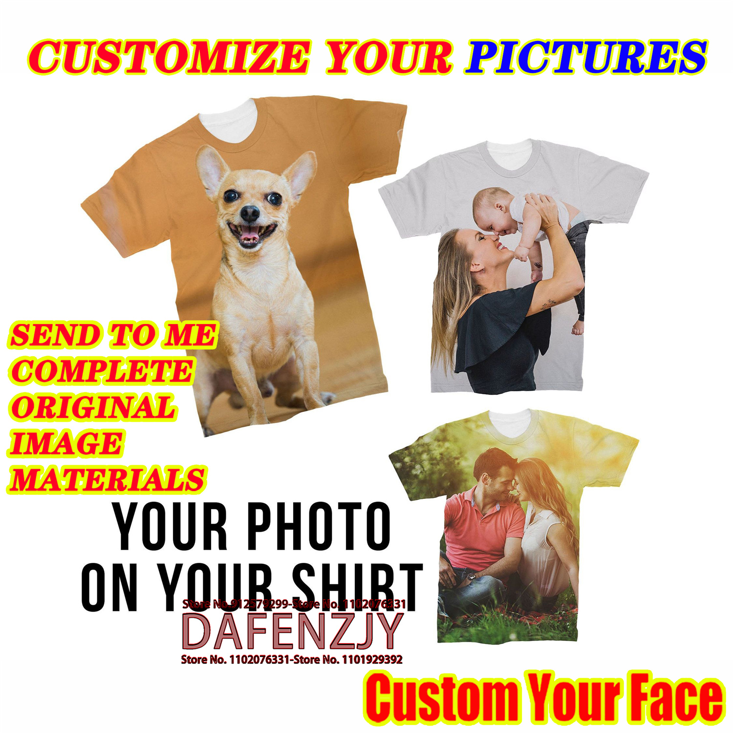 Men's Summer Custom Your Photo - огляд і ціна 3D Printing Foto