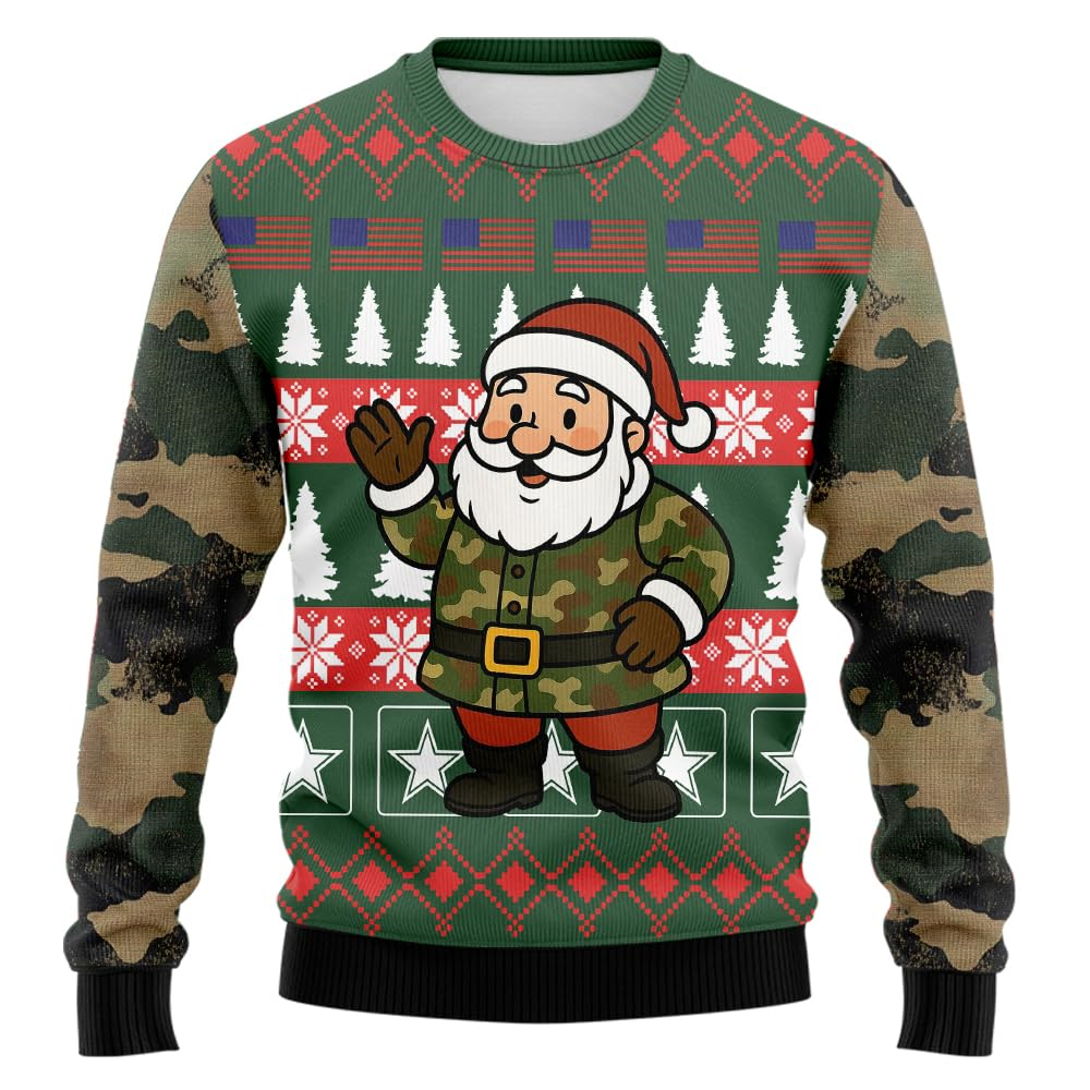 2026 Camo Santa Claus Graphic  - огляд і ціна 3D Printing Xmas