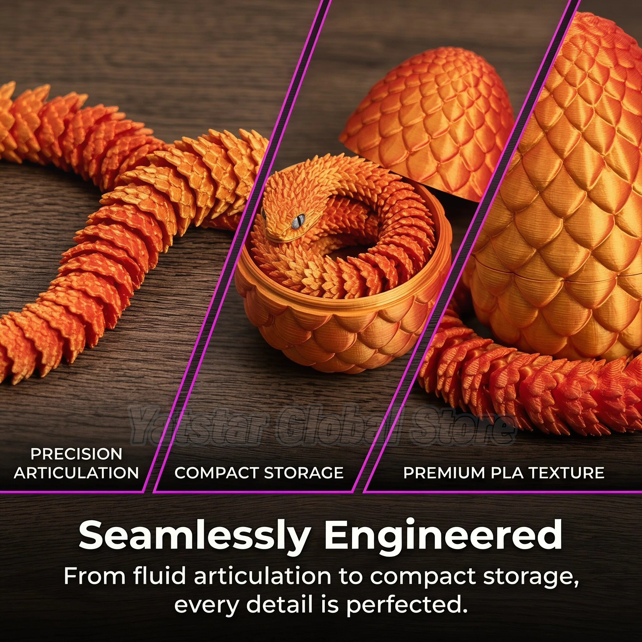 3D Printed Snake Egg Toy Creat - огляд і ціна 3D Printing Idea